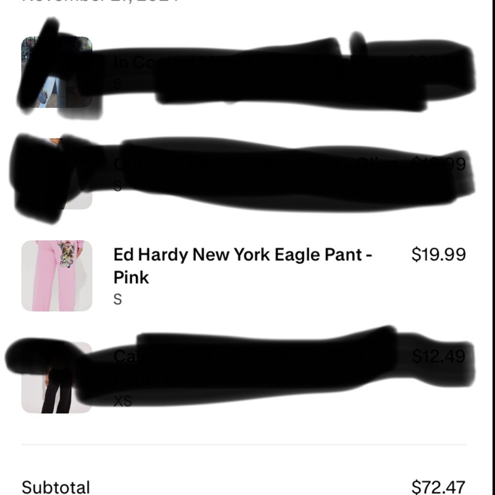 Ed Hardy Pink Eagle Design Trousers
